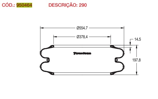 Vejiga susp.(goma) 290 suspension neumatica eje elevable - Vista 2