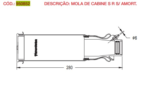 Vejiga susp.(completa) sin amortiguador cabina trasera - Imagen principal