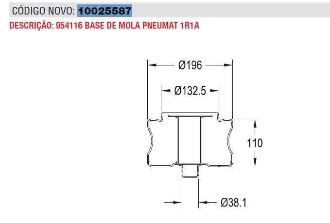 Base vejiga suspension 1r1a-v bra 3786 - Vista 3
