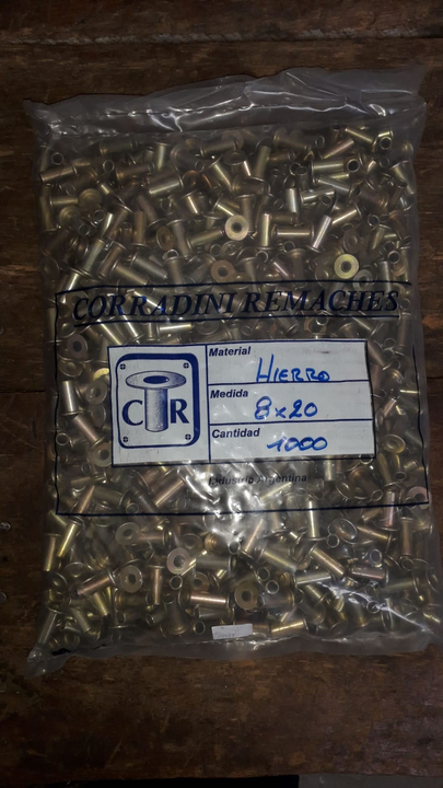 Remache millar tubular cab plan hierro 8-20 - Imagen principal
